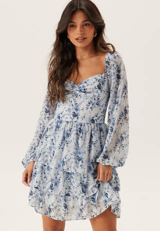 Twist Detail Flounce Dress