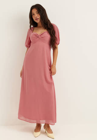 bubbleroom-twist-detail-short-sleeve-maxi-dress-apricote_2