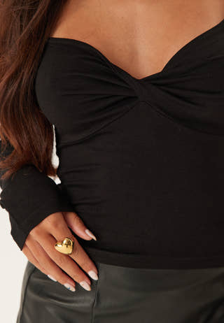 Twisted Long Sleeve Top