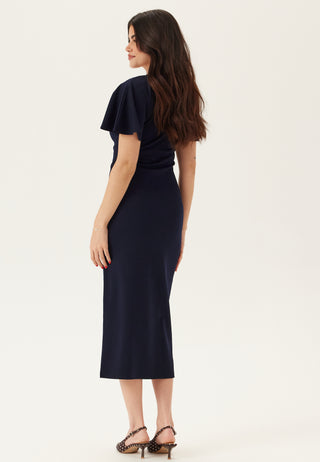 V-Neck Butterfly Sleeve Dress