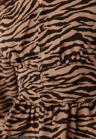 V-neck Button Blouse