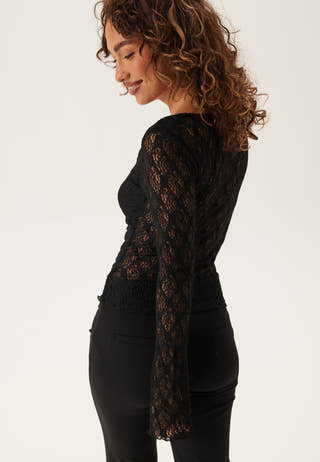 V-Neck Lace Top
