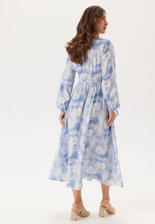 CC V-neck Viscose Strap L/S Dress