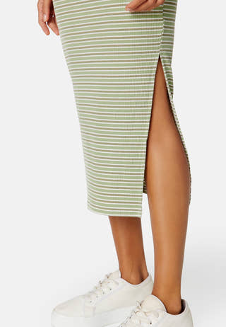 Vendela drapy striped dress