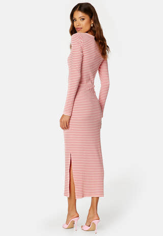 Vendela drapy striped dress