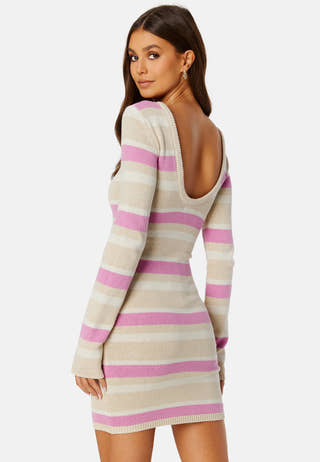 Vianey striped knitted dress