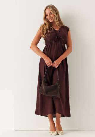 Viscose Tie Detail Dress