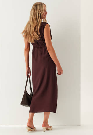 Viscose Tie Detail Dress