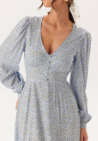 Viscose V-neck Maxi Dress