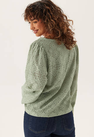 Volume Sleeve Button Blouse