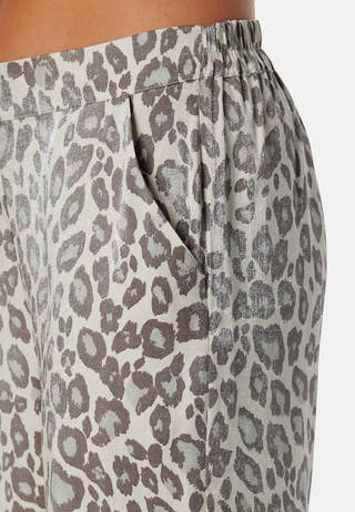 Wide Leg Shimmer Trousers