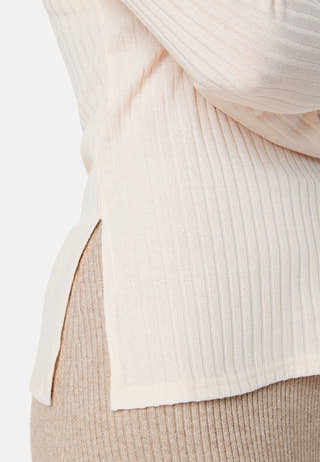 Winter deep V-neck top