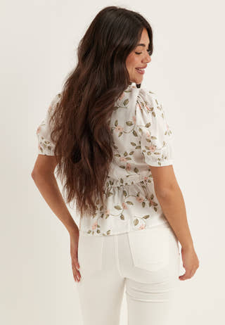 Wrap Frill Blouse
