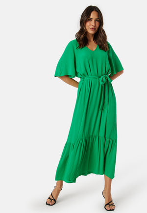 Butterfly Sleeve Viscose Dress