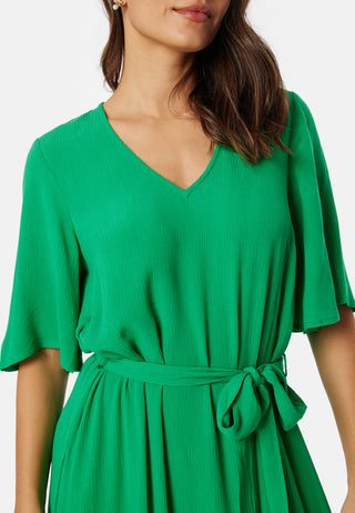 Butterfly Sleeve Viscose Dress