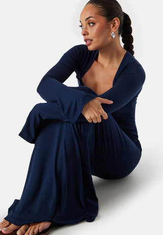 Square Neck L/S Maxi Dress