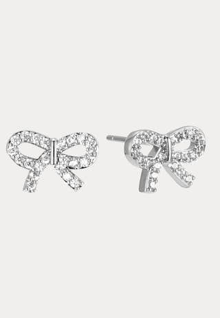 Crystal Bow Earring