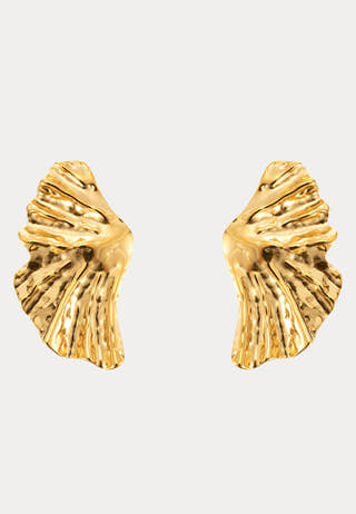 Feather Earring Gold