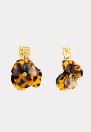 Flower Dream Earring Leopard