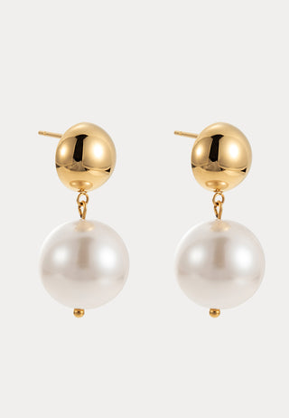 Jolie Pearl Earring, Gold