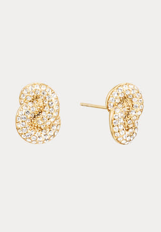 Knot Crystal Stud