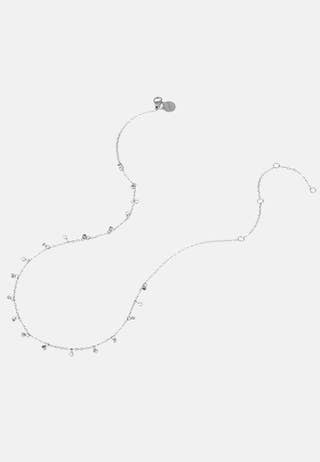 Necklace With Multi Crystal Charms