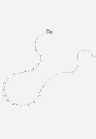 Necklace With Multi Crystal Charms