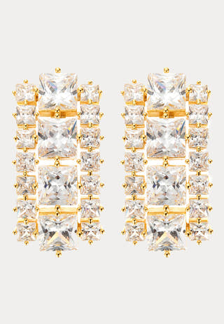 Sky Crystal Earring Gold