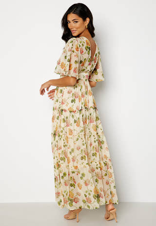 Chiffon Open Back Dress