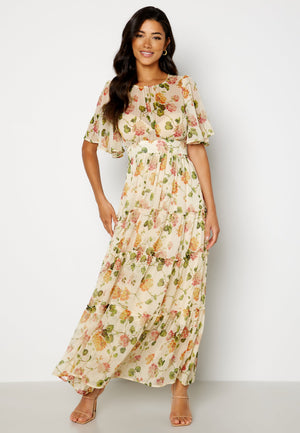 Chiffon Open Back Dress