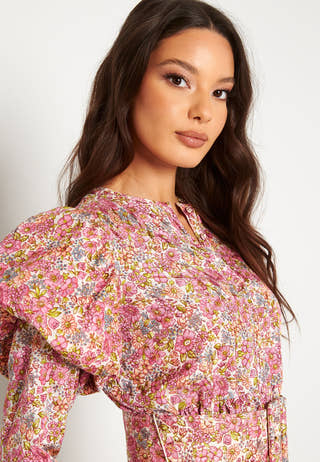 Cotton Jacquard Mini Dress
