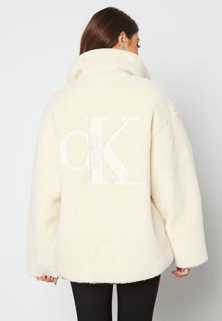 Back Embroidery Sherpa Jacket