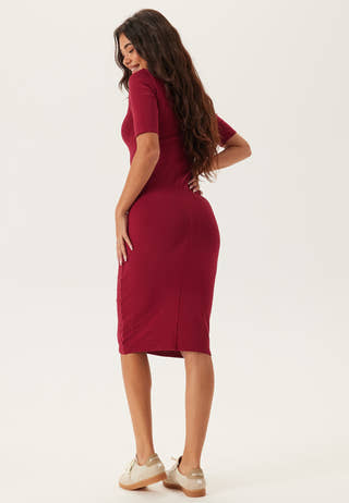 Hs Ctn Contour 1x1 Rib Midi Dr