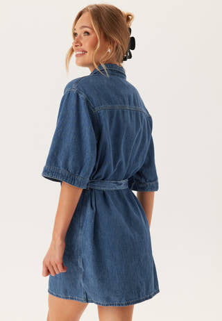Calvin klein jeans Linen Boxy Belted Shirt Dress campaign-outlet Blue Calvin klein jeans Linen Boxy Belted Shirt Dress campaign-outlet Blue