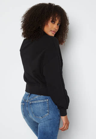 Logo Trim Roll Neck
