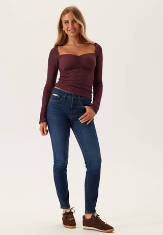 Mid Rise Skinny Blue Orbit
