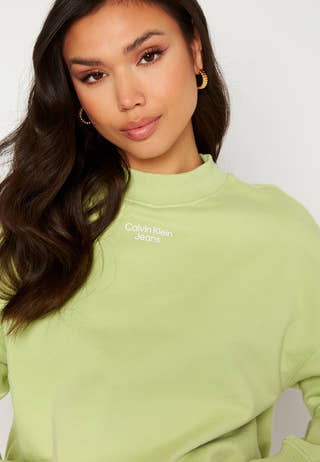 Stacked Logo Mockneck Sweatshirt