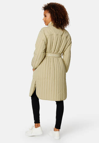 Waisted Quilted Coat
