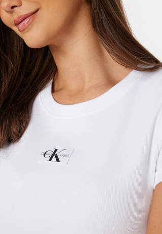 Wowen Label Rib Slim Tee