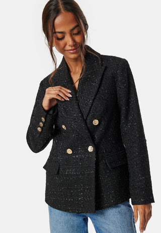 Double Breasted Bouclé Blazer