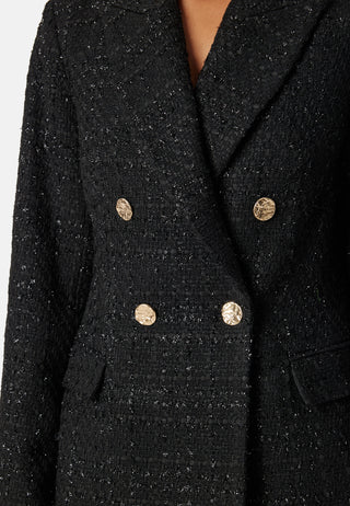 Double Breasted Bouclé Blazer