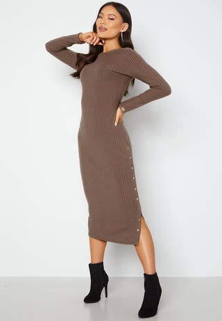 Flariana button midi dress