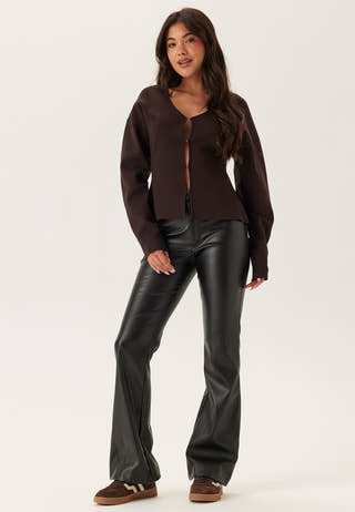 PU Bootcut Trousers