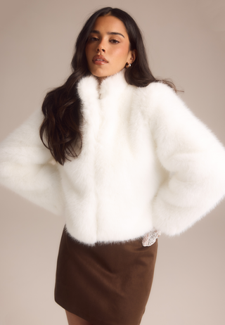 Short Faux Fur Jacket