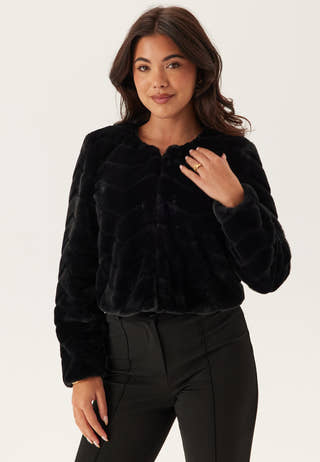 Short Party Faux Fur Jacket