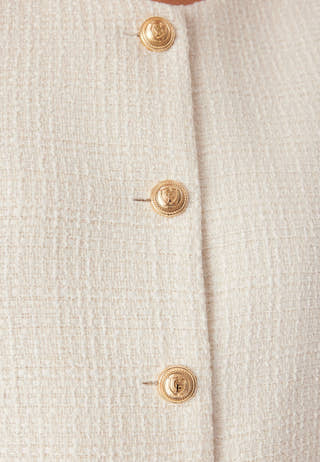 Wide Sleeve Bouclé Jacket