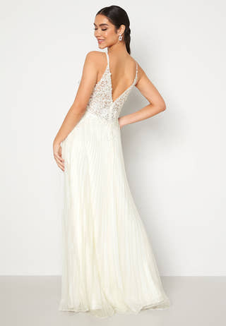 Maxi Glitter Plisse Dress