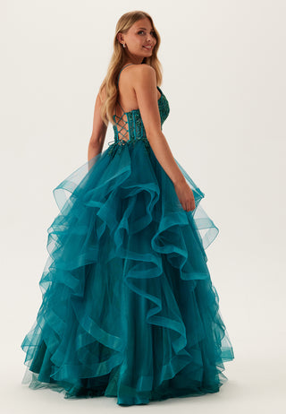 Off Shoulder Chiffon Evening D
