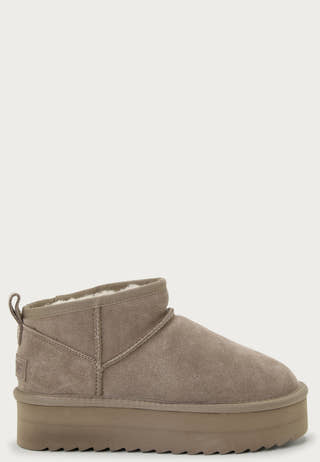 Platform Winter Boot In Suede