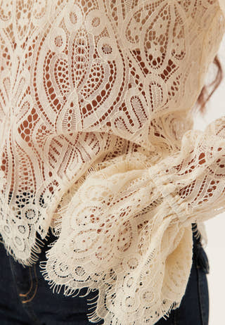Lace Bow Blouse